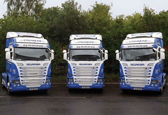  The company’s blue and white colours adorn just one make of truck which has always been the way.)
